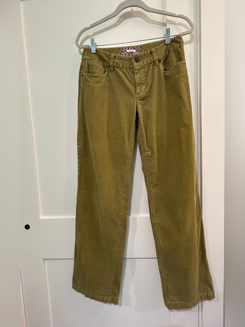 J. Crew Khaki Corduroy Trousers Olive Green- M